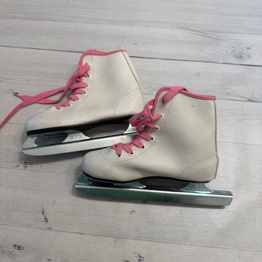 American Athletic shoe double runner double blade training ice skate kids 11